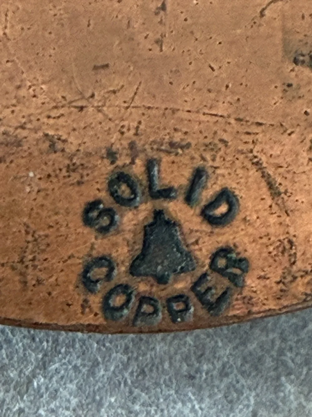 Vintage Bell Trading Post Solid Copper Roadrunner Turquoise Bolo Tie Slide
